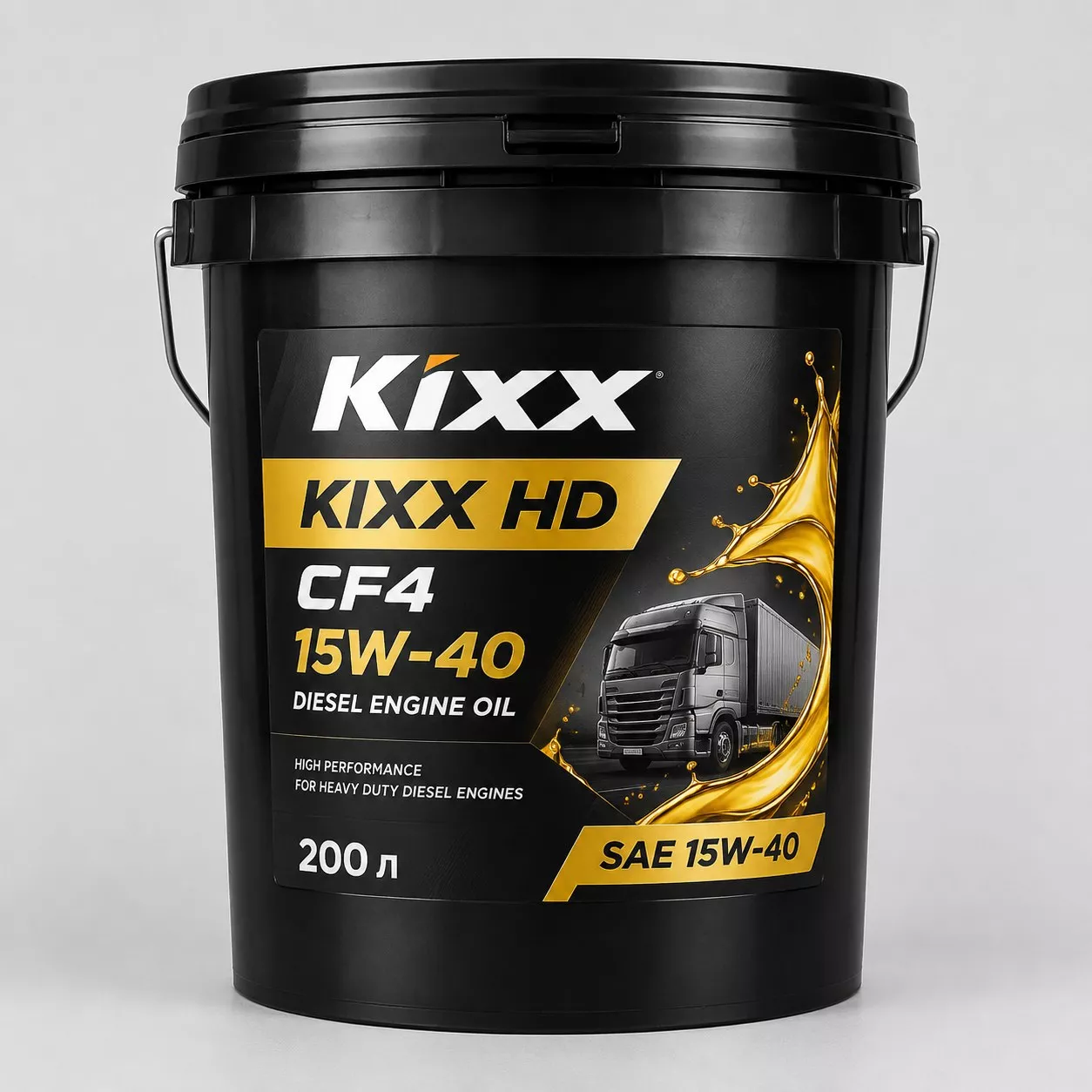 KIXX HD CF4 15W-40, 200 л