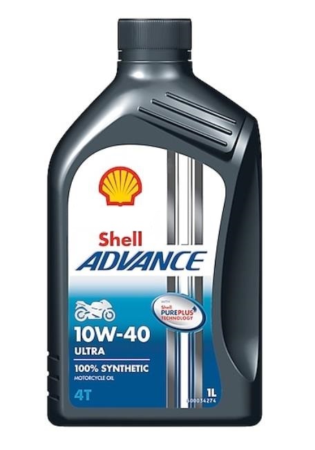SHELL 550053785 advance 4t ultra 10w40 моторное масло для мт 1л
