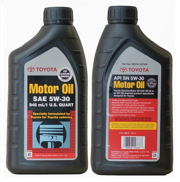 TOYOTA 002791QT5W01 МАСЛО МОТОРНОЕ